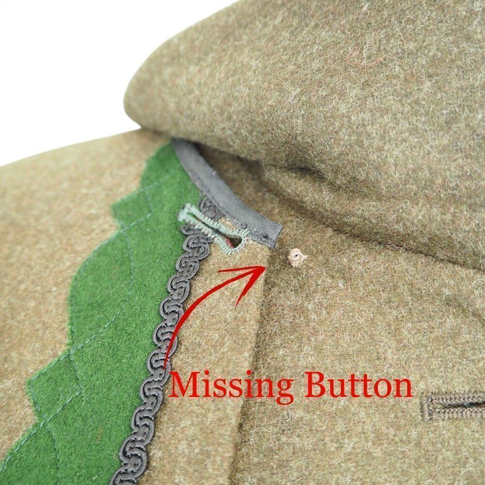 Salzburger‎ Trachten und Dirndl Wenger Vintage Bavarian Wool Cape Olive Green 38 - Picture 9 of 9